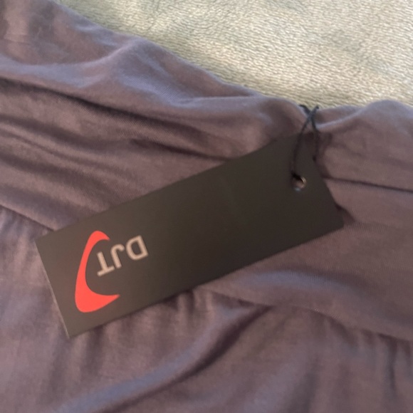 Adorable Dark Gray Ladies DJT Fashion Gorded Skirt, Elastic Waist NWT Sz XL - Picture 5 of 14